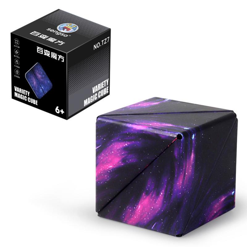 Magnetic Magic Cube Variety Geometric Changeable 3d Decompression Infinite Cube For Kids Toys