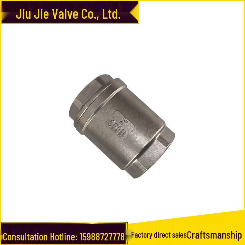 304 Stainless Steel Lift Check Valve, H12W-16P, Threaded, Soft Seal, Unidirectional.