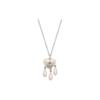Sheryl Saturn Heart Pendant Necklace Unisex Necklace Silver 6301012C02P103