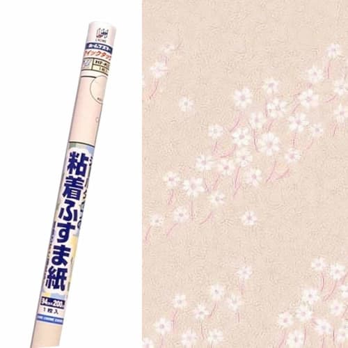 Lintec Commerce Self-Adhesive Fusuma Paper, 94cm X 2m, HF-K04