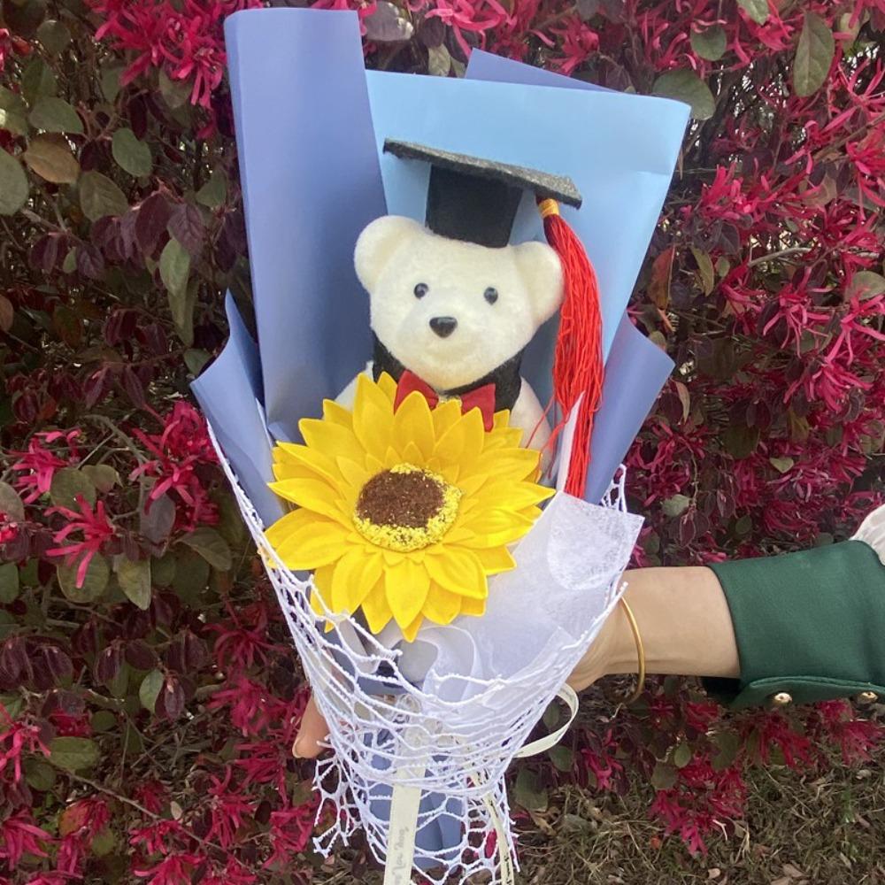 Plush Toy Animal Bouquet Graduation Gift Cartoon Lovely Bear New Bear Bouquet