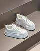Foam Platform White Shoes Women's Autumn New Trend Sports Board Shoes Casual Single Shoes Versatile Height-increasing Women's Shoes