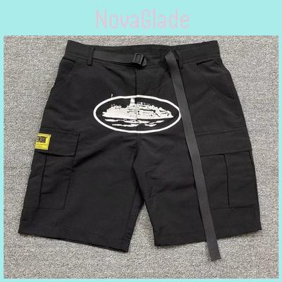 American Retro Cargo Shorts For Men Summer Casual Streetwear With Multiple Pockets For Teen Fashion