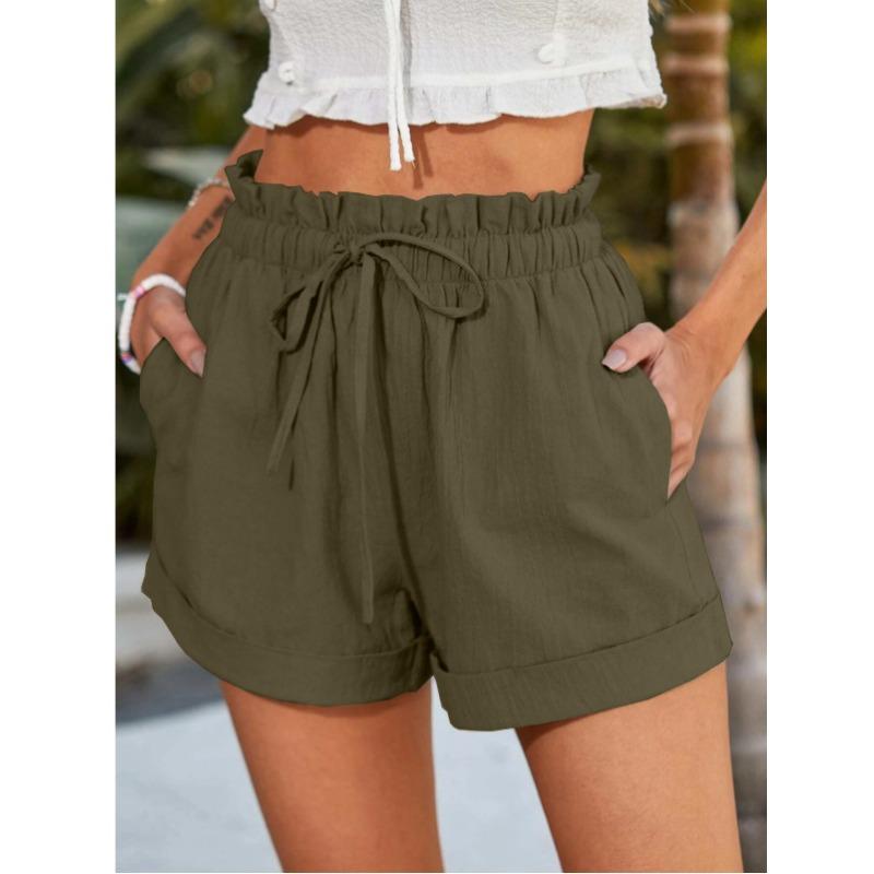 

IHUASU Women s Fashion Casual Solid Color Print Pants & Capris Unique design XXXL армія зелений колір