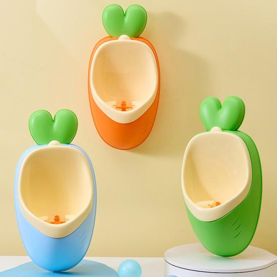 Boy Urinal Potty Detachable Design Carrot Shape Interactive Learning Toddler Training