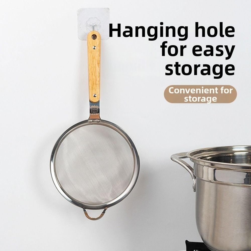 Stainless Steel Food Strainer Colander Rust-Proof Cocktail Sieve New Tea Strainer  for Kitchen