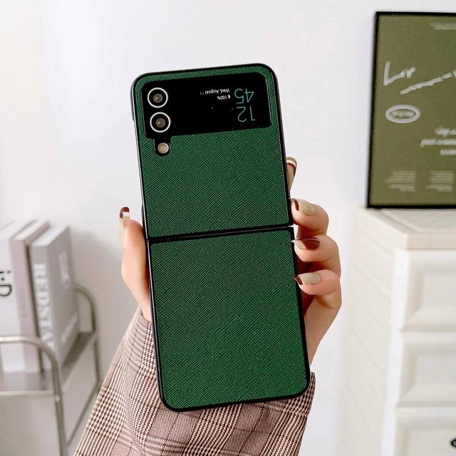 Husă pentru telefon de culoare solidă pentru Samsung Galaxy Z Flip 1 2 3 4 /Z Fold 3 4 Husă de protecție spate completă