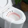 Wygodne składane siedzisko toaletowe Kobiety w ciąży Hemoroidy Wanna do kąpieli Bidet Spłuczka Specjalna umywalka Czyszczenie Moczenie Wanna