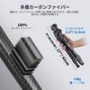NEEWER LITETRIP LT32 157cm Travel Tripod Carbon Leveling Panoramic Head with Detachable Center Fast Flip Arca QR Tripod Plate Camera Tripod Compatible