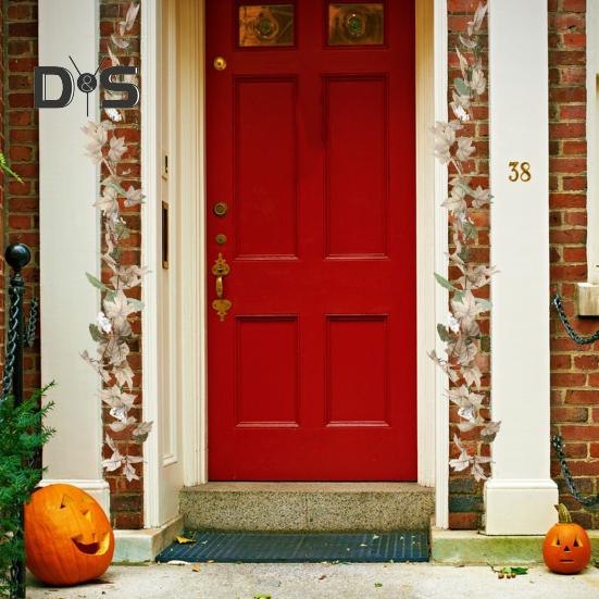 Autumn White Maple Vine Easy Care Harvest Decor Unique Design Rattan for Thanksgiving Halloween Accessories