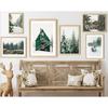 Winter Forest Snow House Deer Sleigh Wall Art Canvas Painting Nordic Posters And Prints Wall Pictures For Living Room Decor No Frame