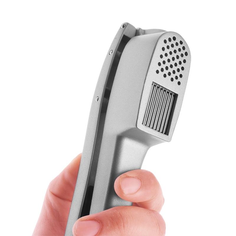 Multifunktionale manuelle Knoblauchpresse & Schneider 2 in 1 Haushalt Aluminiumlegierung Knoblauchzerkleinerer Hacker Gadget Küchenwerkzeug Zubehör