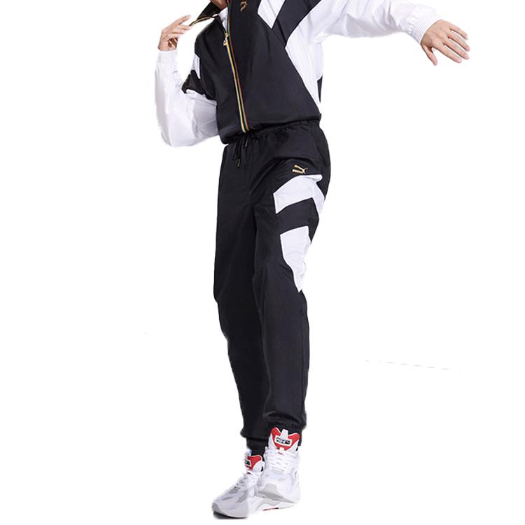 Puma Casual Sport Drawstring Joggers With Gold Print Men Bottoms Black 597611-01