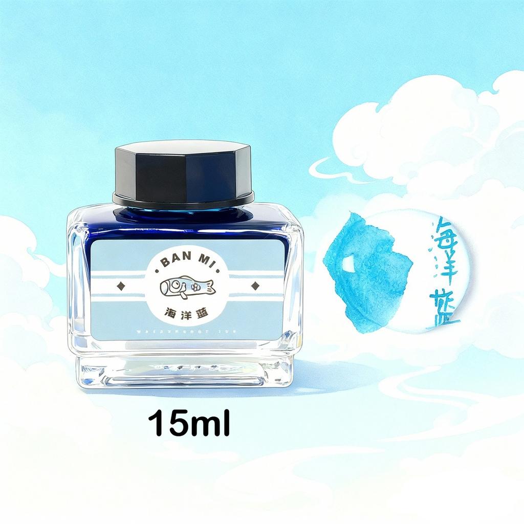 12 Macaron Colors Waterproof Fountain Pen Ink 15ml for Dip Pens Student Art Coloring Stationery Office School Supplies
