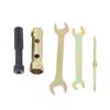 1 Set Double Ended Screw Drive Motorcycle Repair Tool Motorcycle Spanner Wrench Socket Tool Kit With Storage Pocket