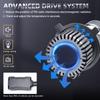 H4 LED Headlight Bulbs, 25000LM 90W Dual-Lens Super Bright LED Headlights Conversion Kit 6000K