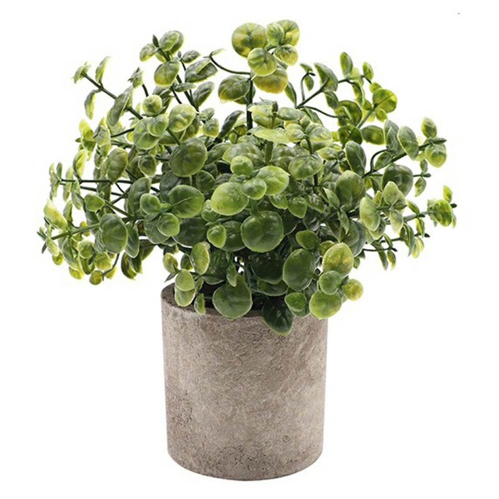 Artificial Grass Plastic Simulation Potted Plant Desktop Decoration for Living Room