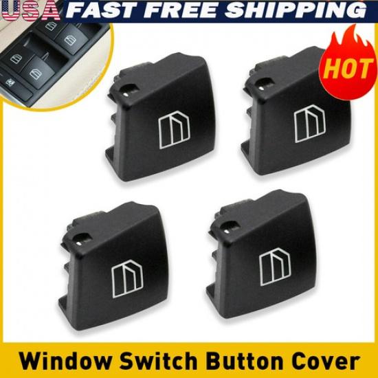 4Xs Window Driver Switch Button Cap Fit Cover Mercedes-Benz C-Class W212 W204