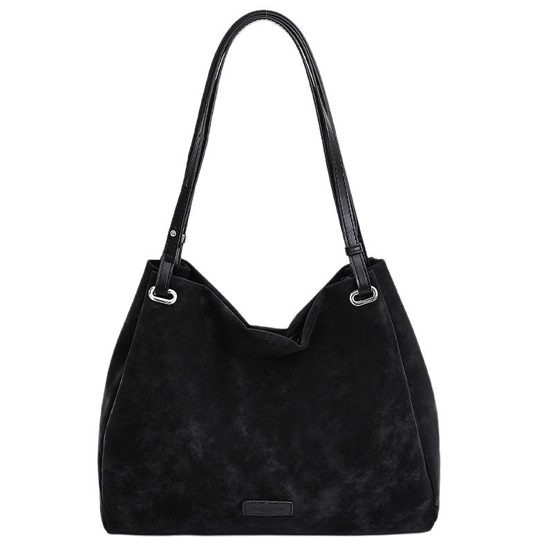 

Сумка-тоут большой вместимости, Модная одноплечевая сумка, Простая и модная, Сумка под мышкой для通勤 without pendant чёрный