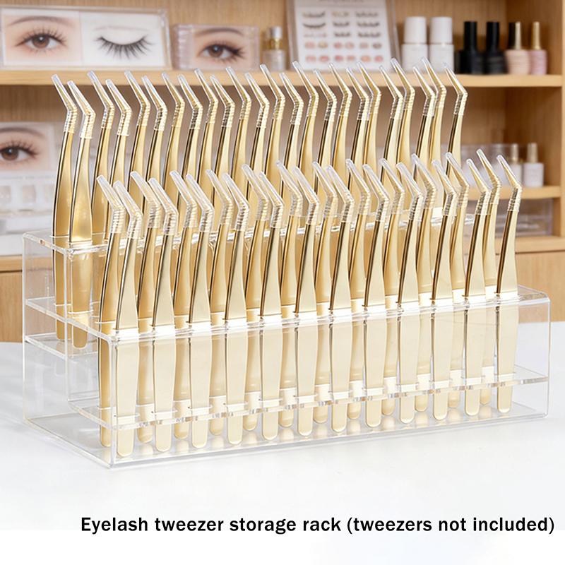 Tweezers Storage Box Multi-Holes Holder Eyelashes Makeup Tools Professional Storage For Eyelash Extensions Tweezers High Quality