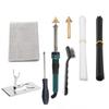 Plastic Welder & Smoothing Tool Kit for Car Bumper Repair with Welding Nails and Crack Repair Spatula.