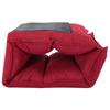 Foldable Floor Chair Wine Red Fabric