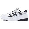 Nb 707 Spliced Letter Lace-Up Fabric Low-Top Casual Running Shoes Men Sneaker Black White MW707WB