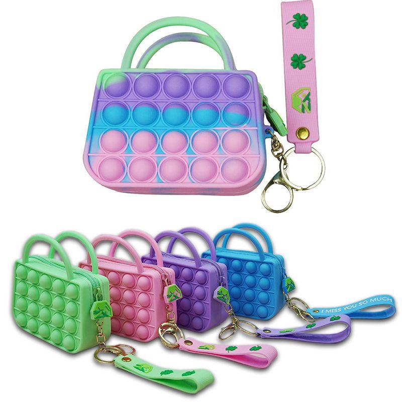 Vibrant Pop It Pouch Bag With Soft Bubble Design For Stress Relief And Storage