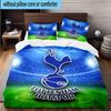 Set Biancheria da Letto Stampato Design Tottenham Hotspur F.C. 3 Pezzi Chiusura Copripiumino Include 1 Copripiumino & 2 Federe Set Biancheria da Letto Decorazioni per la Casa Regali