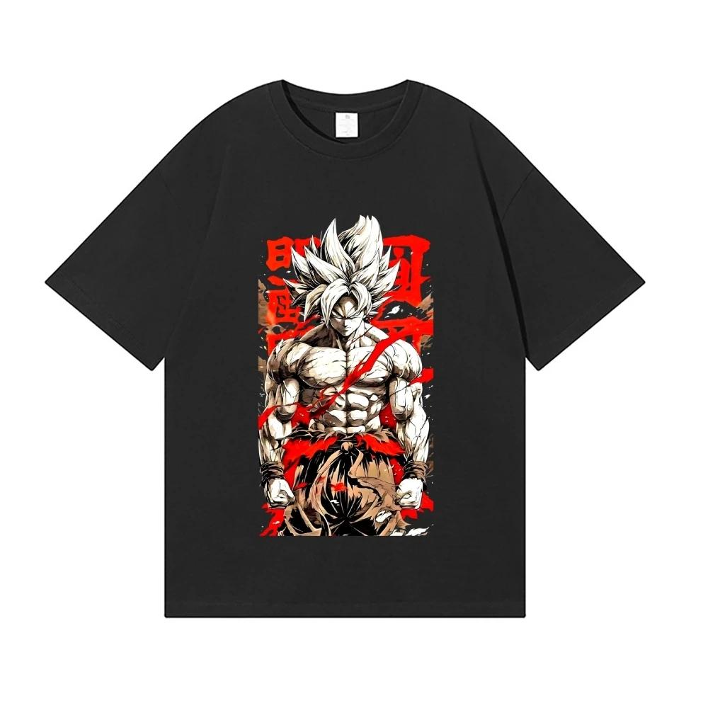 2026 New Dragon Ball Son Goku Japanese Style Classic Tee High-quality Streetwear T-Shirt Suitable for Both Summer Men and Women