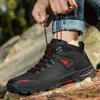 Men's Shoes Hiking Shoes Outdoor Shoes Sports Shoes Autumn and Winter High-top Leather Surface Hiking Off-road Non-slip and Wear-resistant