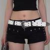 2026 New Black Fashion Retro Rivet Belt Women's Fashion Personality High-End with Jeans Belt Trend Style Women Belt