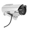 Fake Surveillance Camera Solar Powered Simulation Monitor with LED Flashing Light for Home Business Office