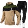 Mens Hooded Sweatshirt Pants Set Fleece Lined Casual Sportswear Youth Winter