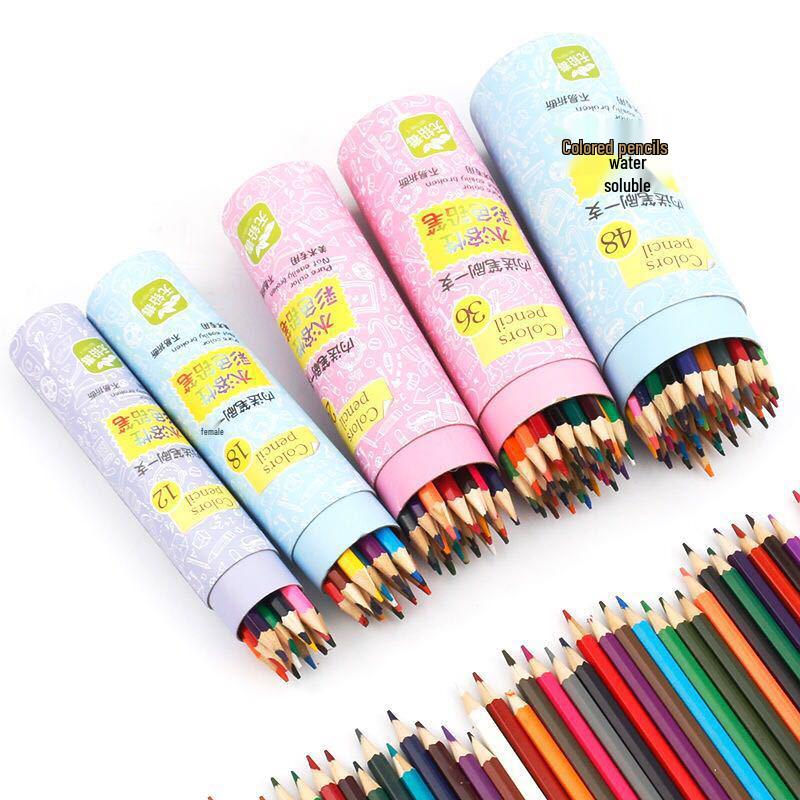 48 wasserlösliche Buntstifte für Schüler und Anfänger - Professionelles Set zum Handmalen