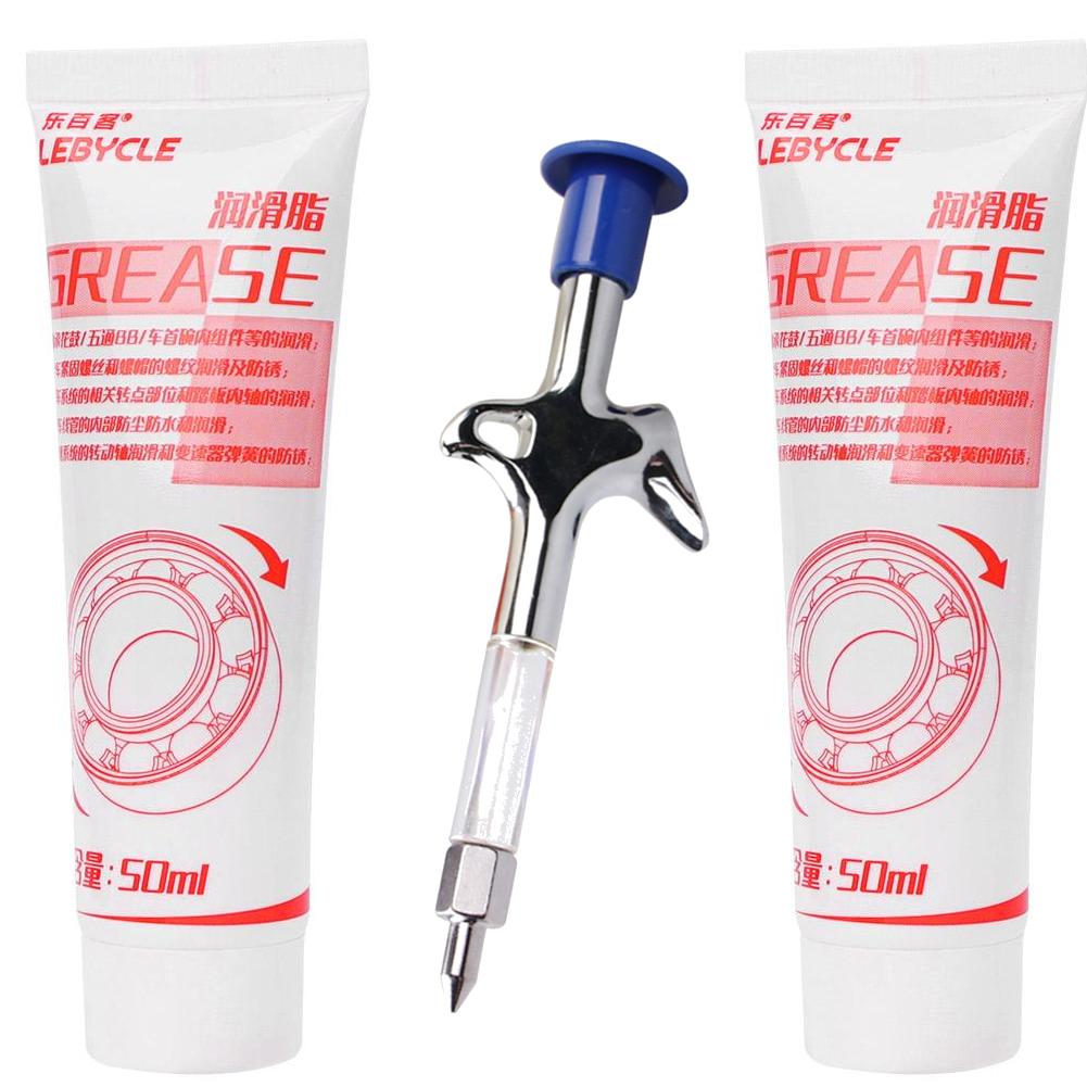 1-5PCS Mountain Bicycle Lubricant Aluminum Grease Gun Aluminum Alloy MTB Bike Bearing Bicycle Oil Lubricant Cycling Accessories