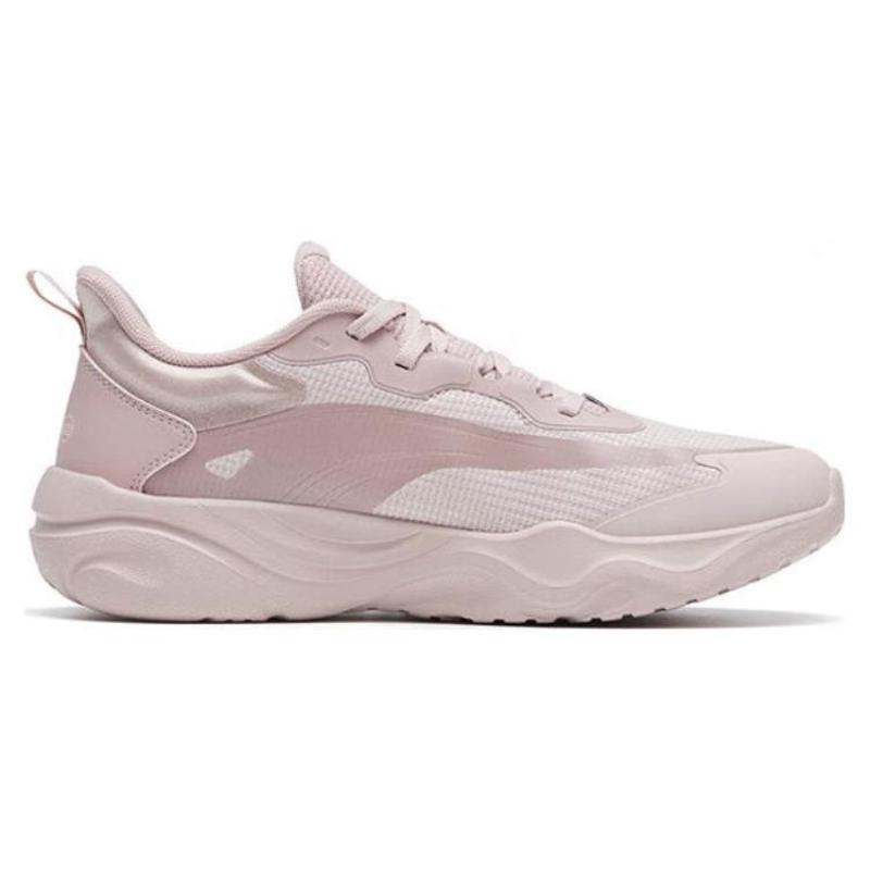 Anta Milk Sugar Slip Resistant Abrasion Resistant Low Top Casual Running Shoes Women's Pink Sneakers 922317601-3