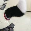 Unique Car Accessory Electric Plush Tail Remote & Voice Control Three-Mode Wagging Artificial Fur Detachable Buckle Costume Cosplay Anime