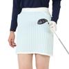 Admiral Golf ADLA473 Women's Pattern Mix Knit Tennis Skirt, Sax