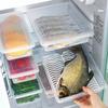 Food Fresh Storage Box Containers Kitchen Fridge Organizer Case Removable Drain Plate Tray for Keep Fruits Vegetables Meat Fish