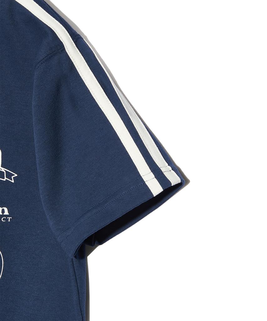 PEACE MAKER [2Type] Track Jersey Heavy Cotton Tee (Navy)