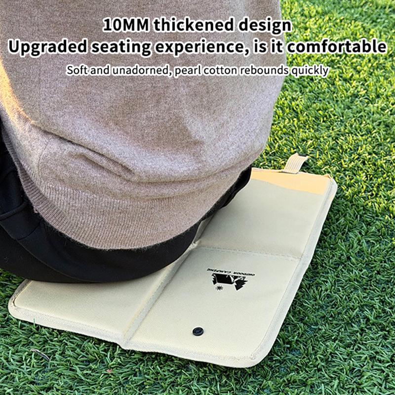 Outdoor Sitting Pad Waterproof Foldable Cushion 600D Oxford Cloth Lightweight Mat for Camping Picnic Beach  Events