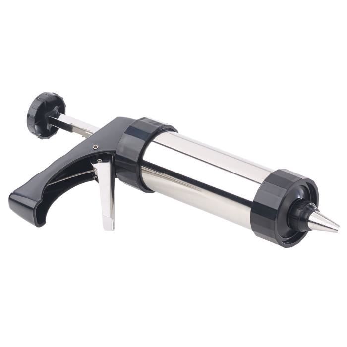 Pistolet À Pâtisserie - ROSENSTEIN & SOHNE - 8 Disques - 8 Douilles - Acier Inoxydable - Aluminium