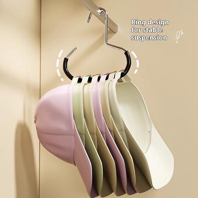3 Pc Hat Storage Hooks, Baseball Caps Hanging Straps Dormitory Wardrobe Hanger, Multi-functional Household Hat Display Stand
