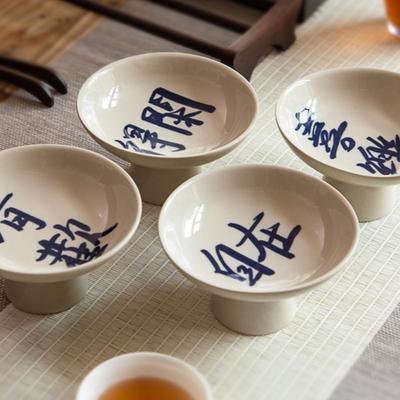 Keramik-Snack- und Obstteller im Zen-Stil