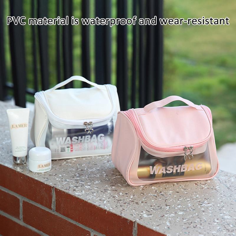 1Pc New Ins Style Multifunctional Cosmetic Bag For Women Wash Bag Portable Waterproof Swimming Bag Home Travel Storage Bag Case