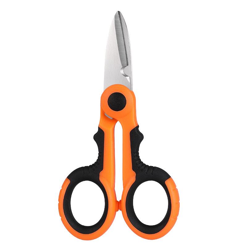 Professional Fishing Scissors - Serrated Stainless Steel Multi-functional Braided Line Cutter