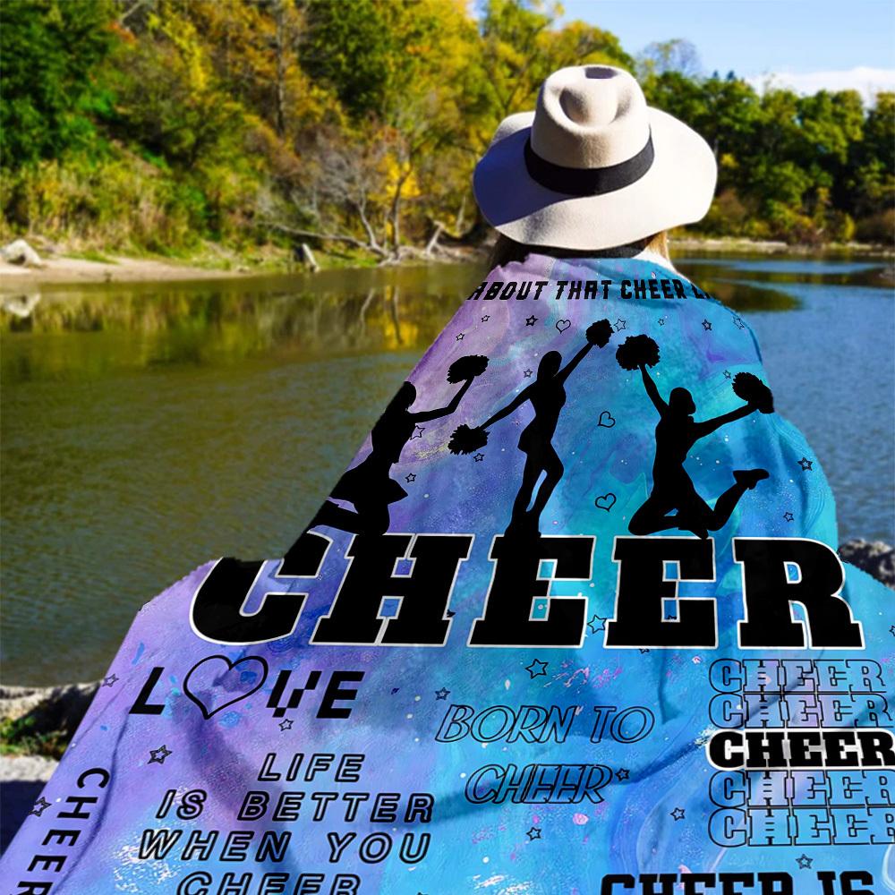 Cheerleader Life Outdoor Flannel Blankets, Outdoor Travel, Home Blankets, Fan Gifts,Suitable for All Seasons, Christmas Gifts. R1127100