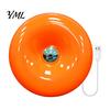 Modern Home Atmosphere Light Donut Night Light, Wireless Rechargeable 2-in-1 Table Lamp with Touch Dimmer, Small Space Lighting Warm Orange Glow Wall