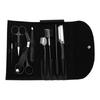 8Pcs eyebrow grooming kit with eyebrow shaper, eyebrow pencil, and tweezers for women and men, complete set